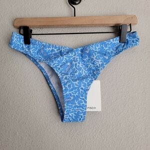 FISCH Toiny Bikini Bottom in Blue Reef size L NWT